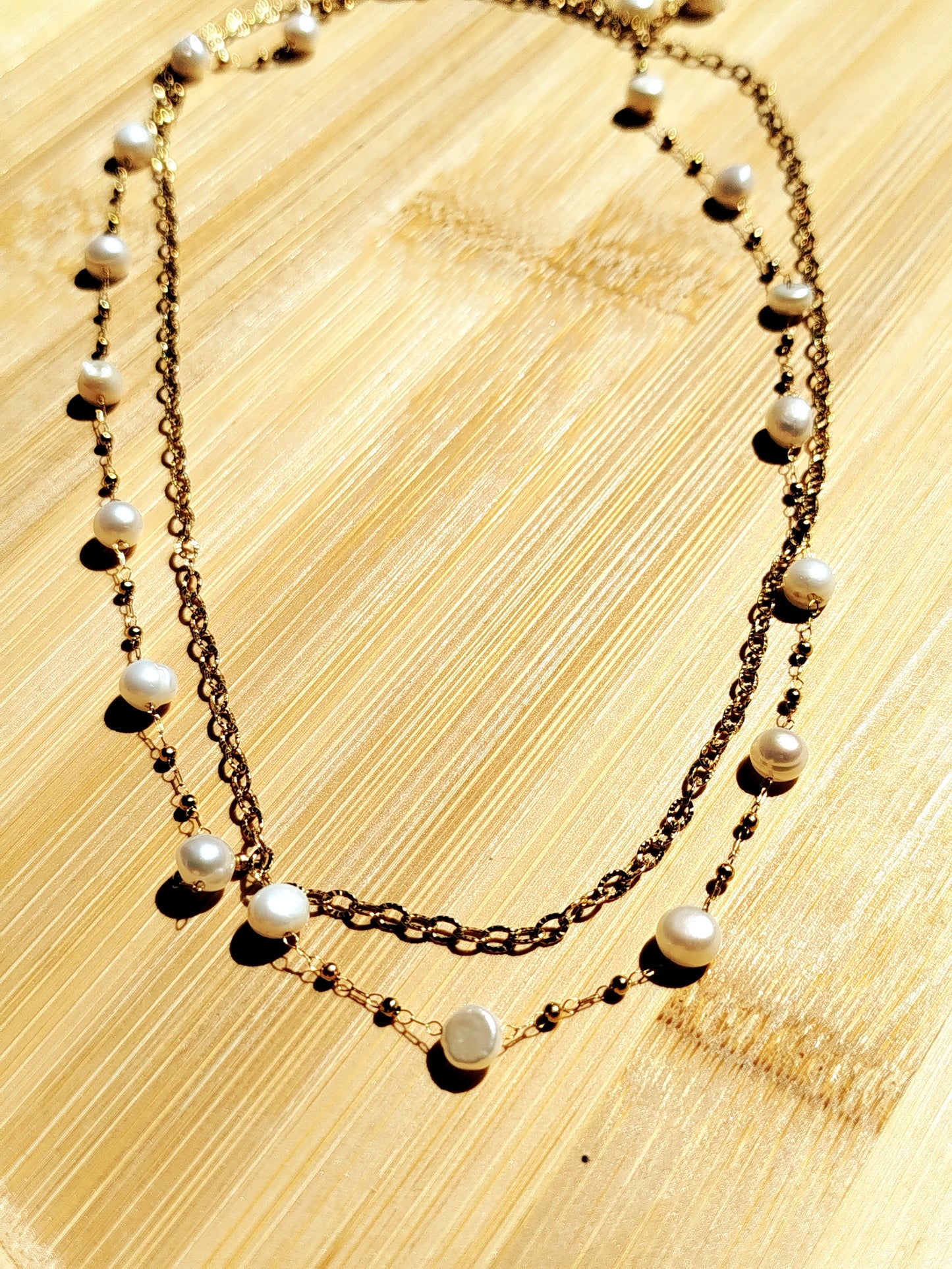 Collier perles d'eau douce "ROSALIE"